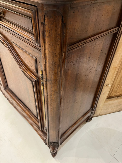 19th Century Louis XV Buffet with Terra Breccia Marble Top