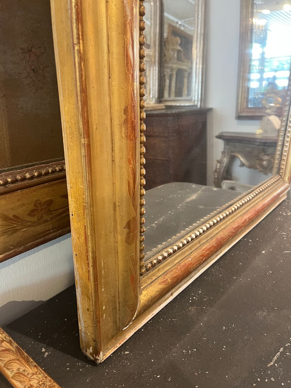 19th Century Gold Gilt Louis Philippe Mirror