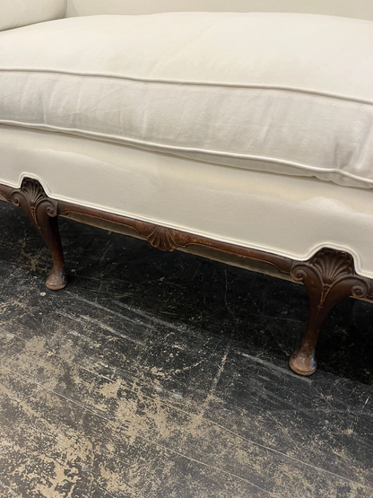 Antique Chippendale Camelback Sofa
