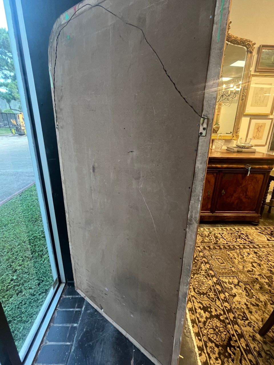Tall Louis XVI style Giltwood Mirror