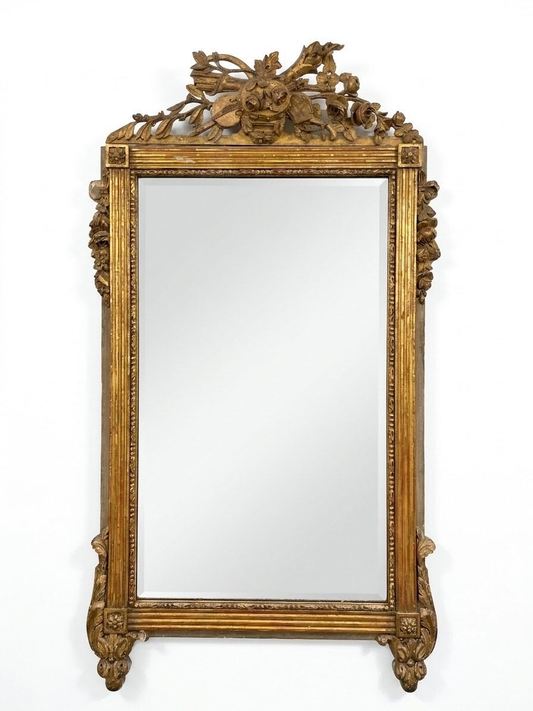 19th Century French Carved Giltwood Mirror