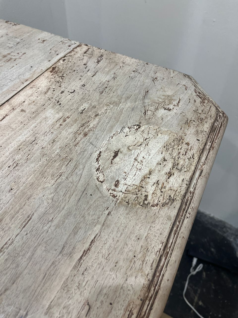Antique Bleached Pine 4 Drawer Chest