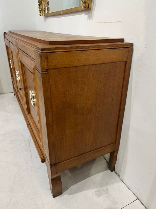 French Art Deco Buffet/Credenza/Bar in Oak