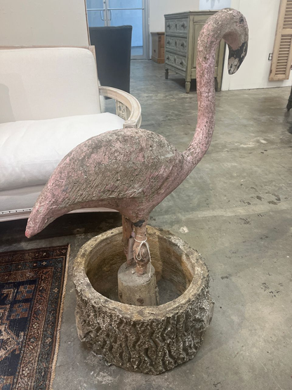 Early 1900's Cement Flamingos (2 available)