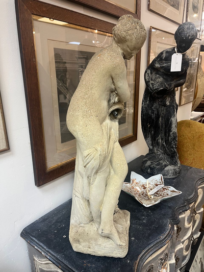 French Garden Statue with Water Feature