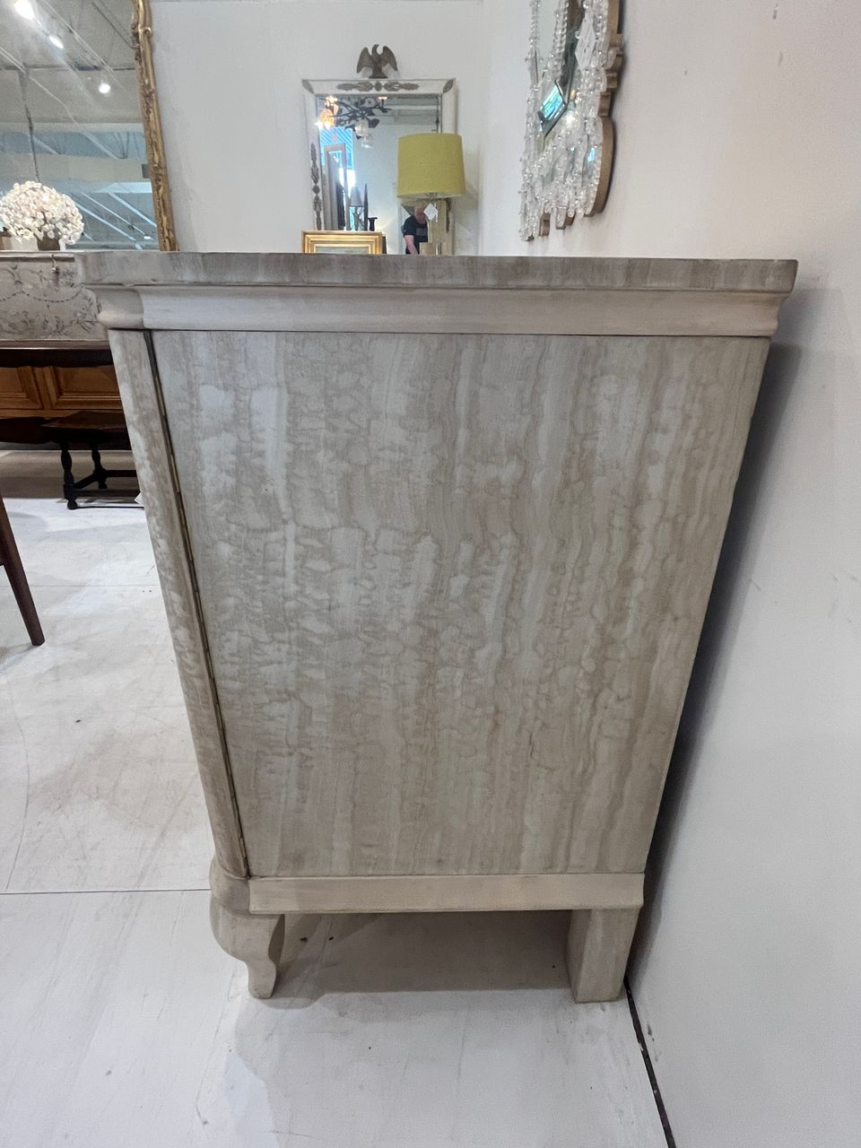 Antique Danish Bleached Buffet Sideboard