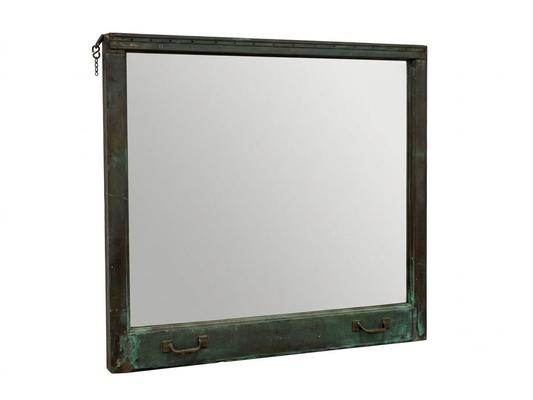 Repurposed NYC 5th Ave Copper Window Frame Mirror