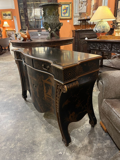 Vintage Chinoiserie Hall Cabinet