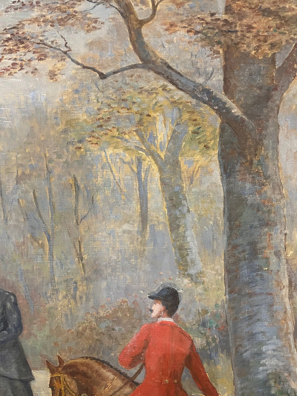 Late 19th Century Oil on Panel Hunt Scene