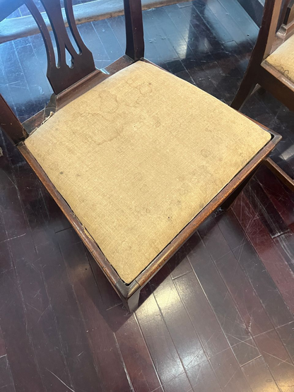 Set 8-18th Century English Mahogany Side Chairs