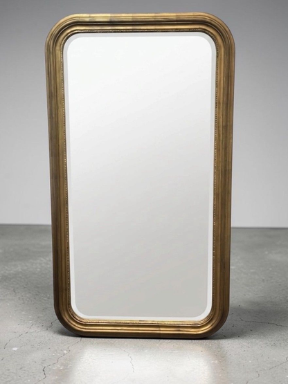 Large French Rounded Louis Philippe Mirror