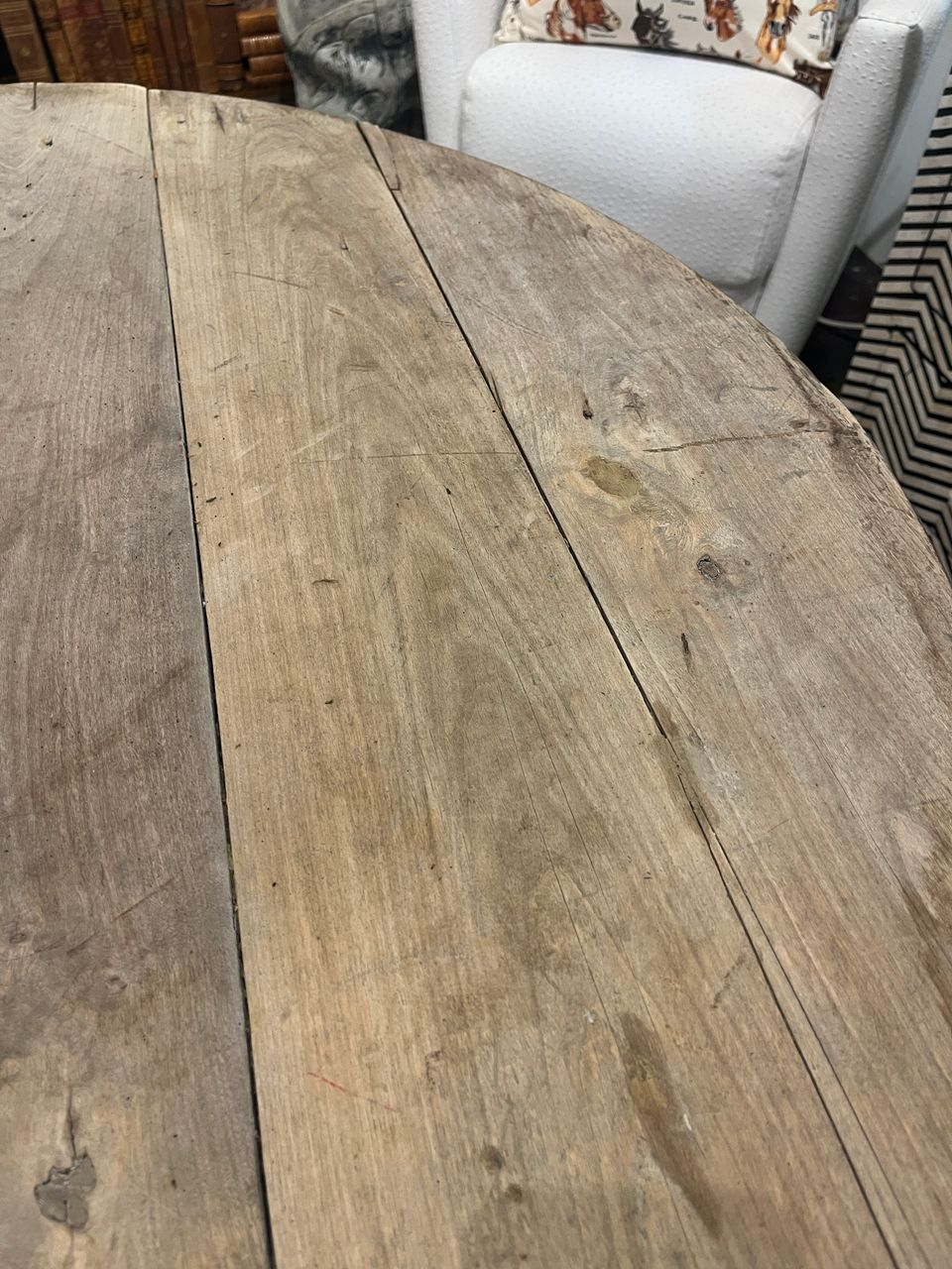 Antique English Round Occasional Table