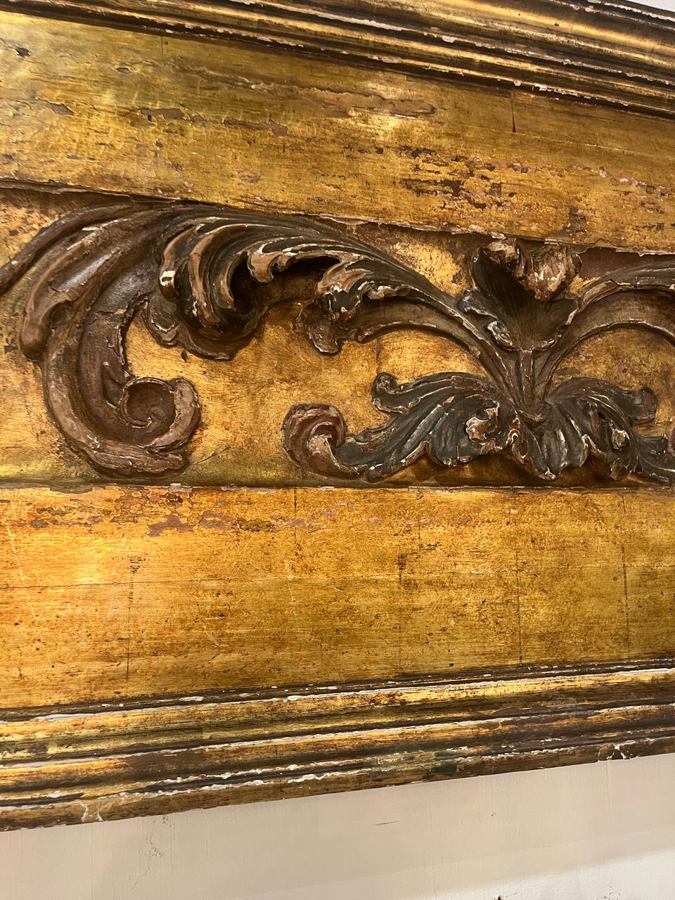 18th Century Italian Giltwood Fragment Panel