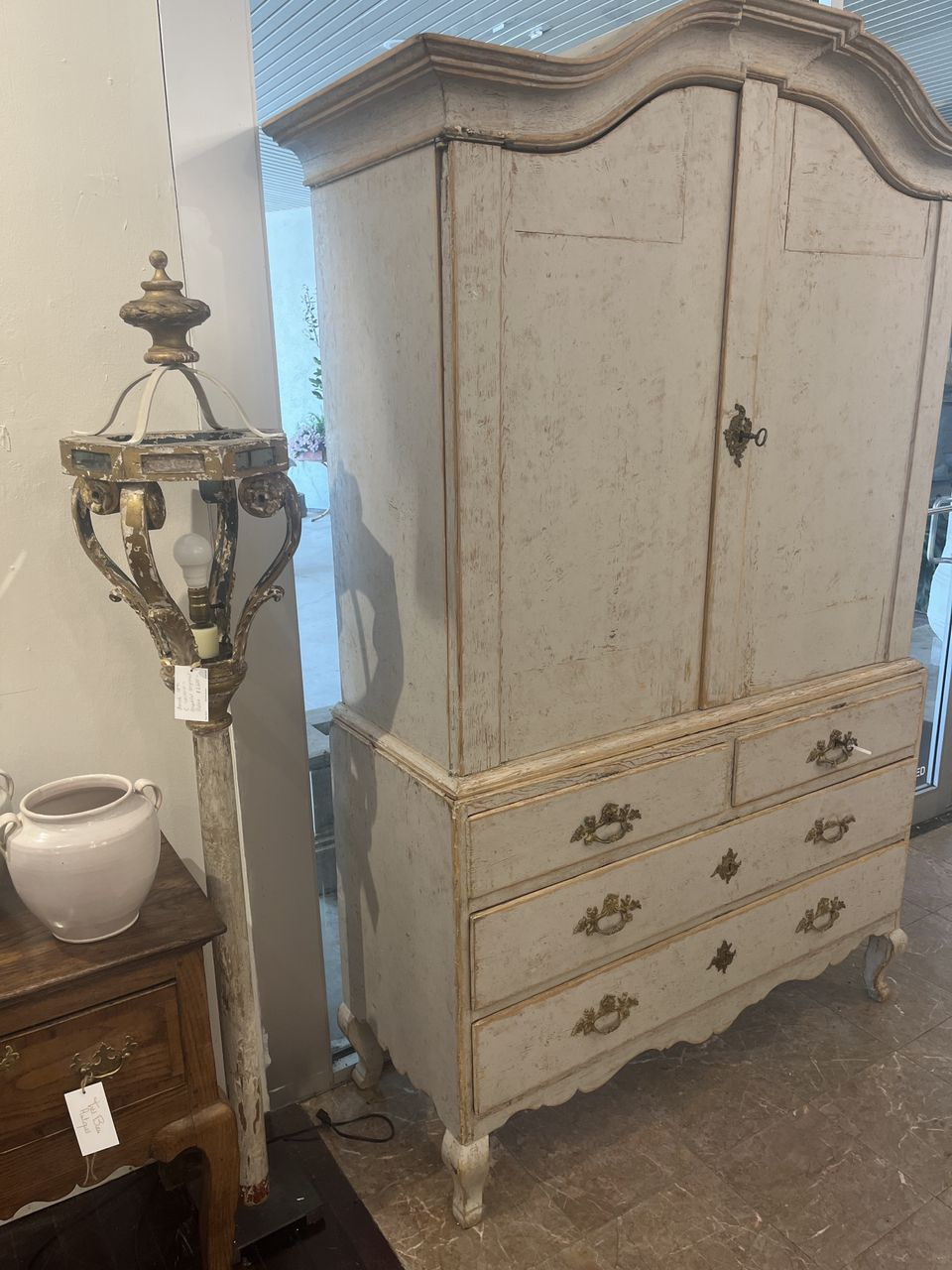 18th Century Swedish Gustavian Wedding Cabinet