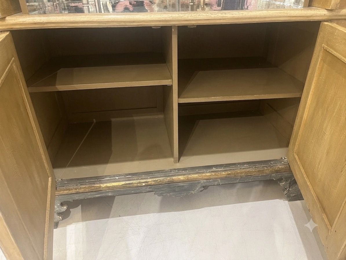 Vintage Hand Painted Bar Cabinet
