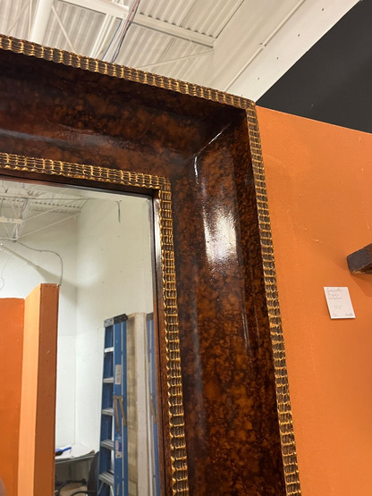Large Faux Tortoiseshell finish Mirror