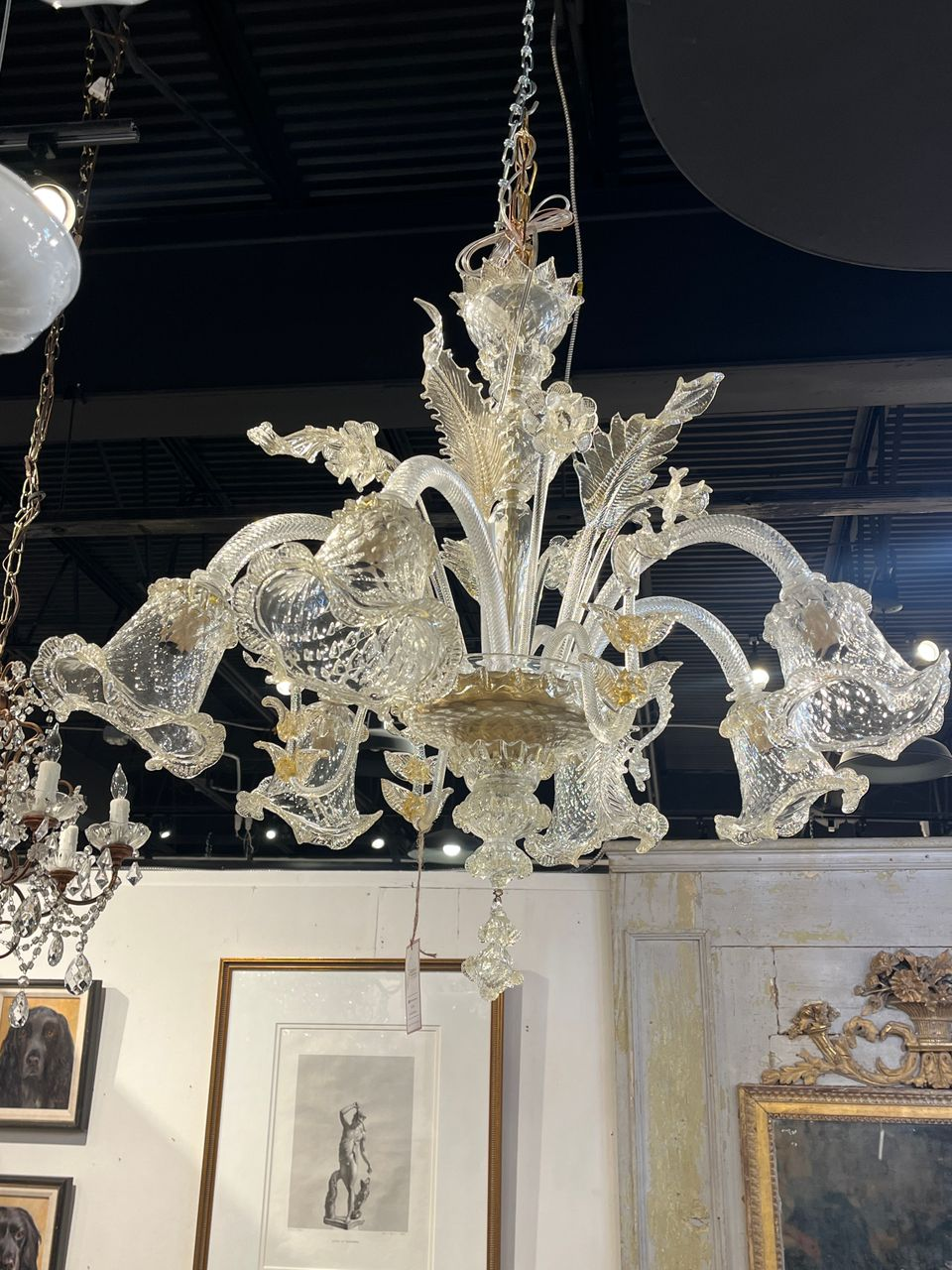 Vintage Italian Venetian Murano Chandelier