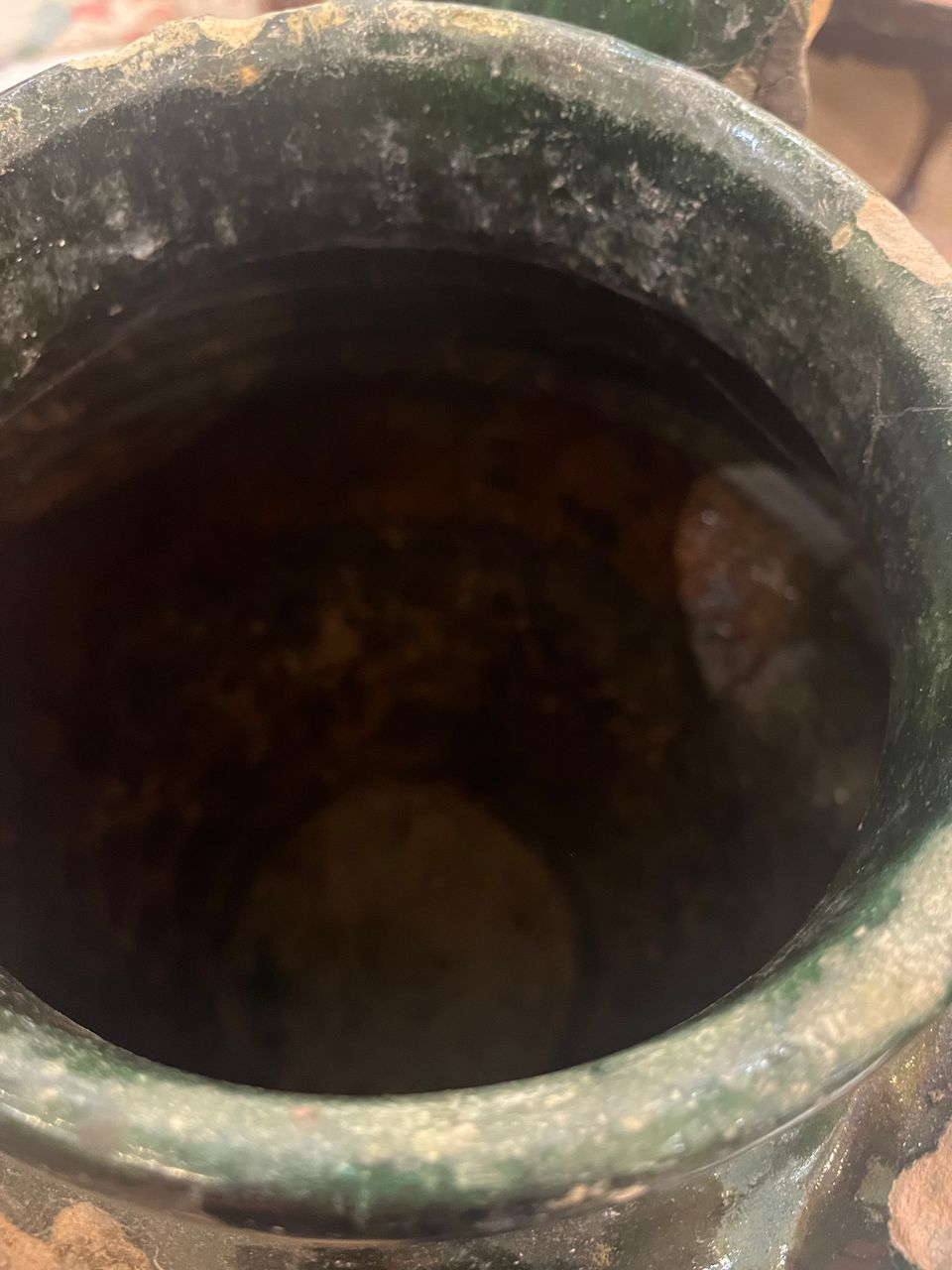 19th Century Large Green Terracotta Urn