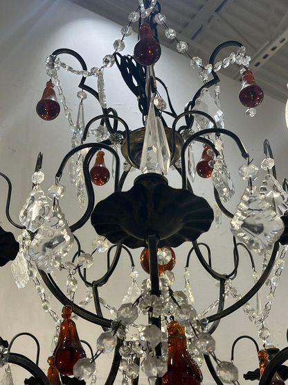 Large Italian Crystal Chandelier