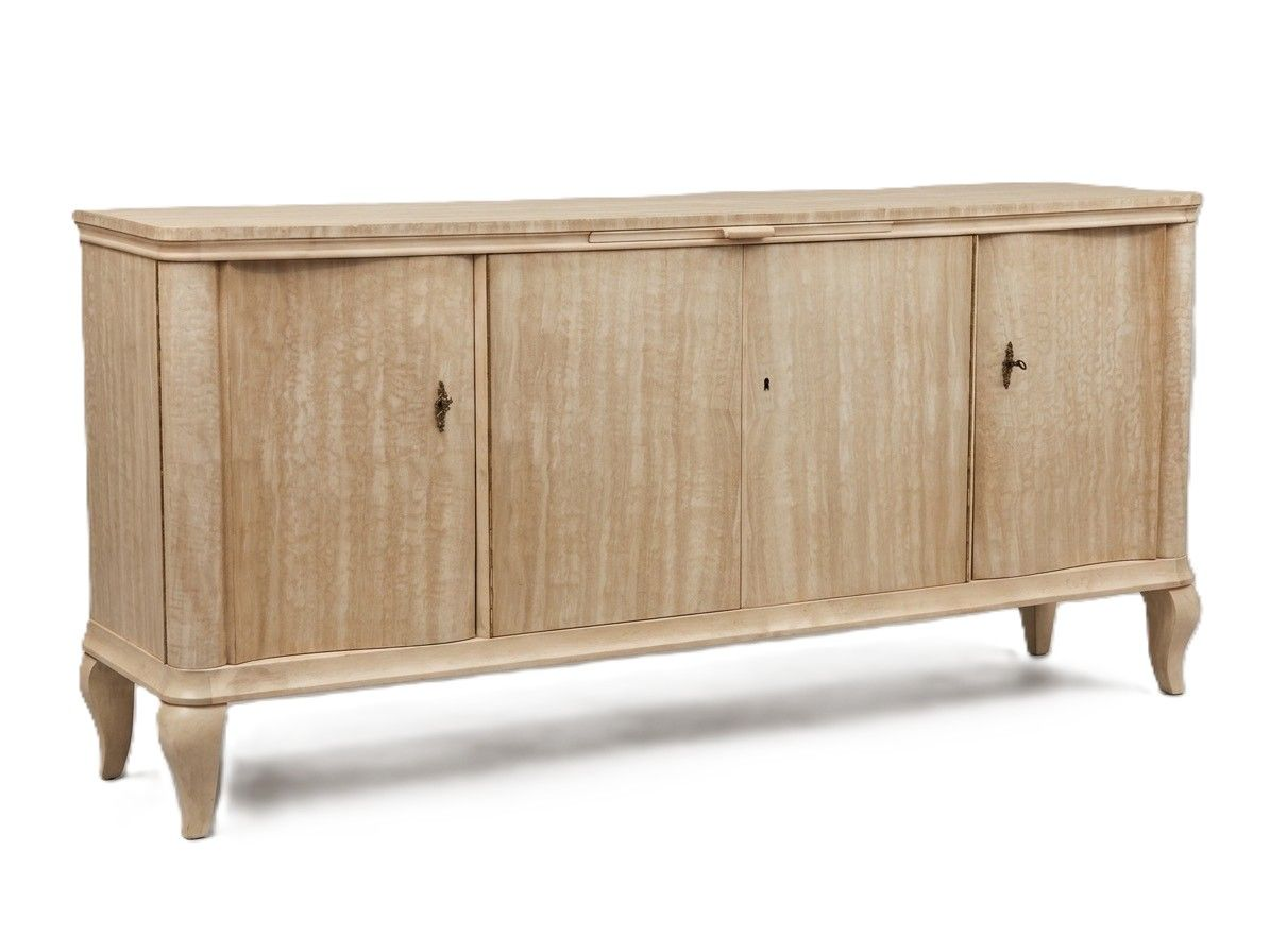Antique Danish Bleached Buffet Sideboard