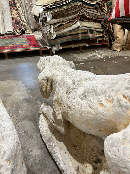 Hand Crafted French Dog Statues