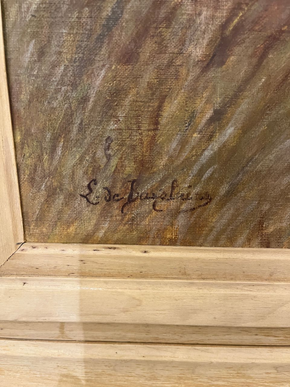 Late 19th Century Oil on Panel Hunt Scene