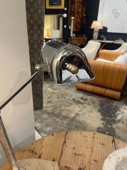 French "Fare" Art Deco Banker's Lamp