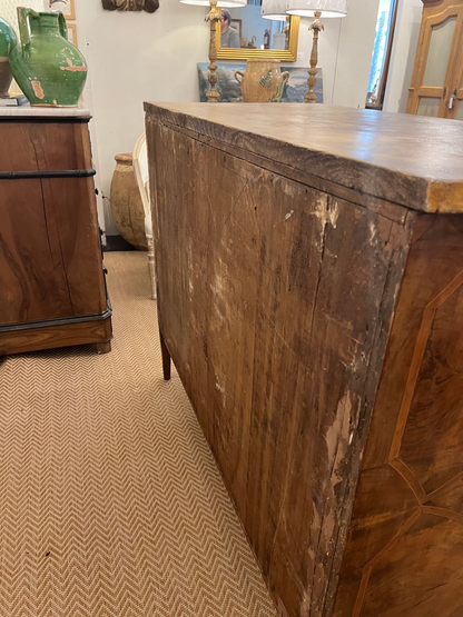 18th Century Italian Commode with Walnut Inlay