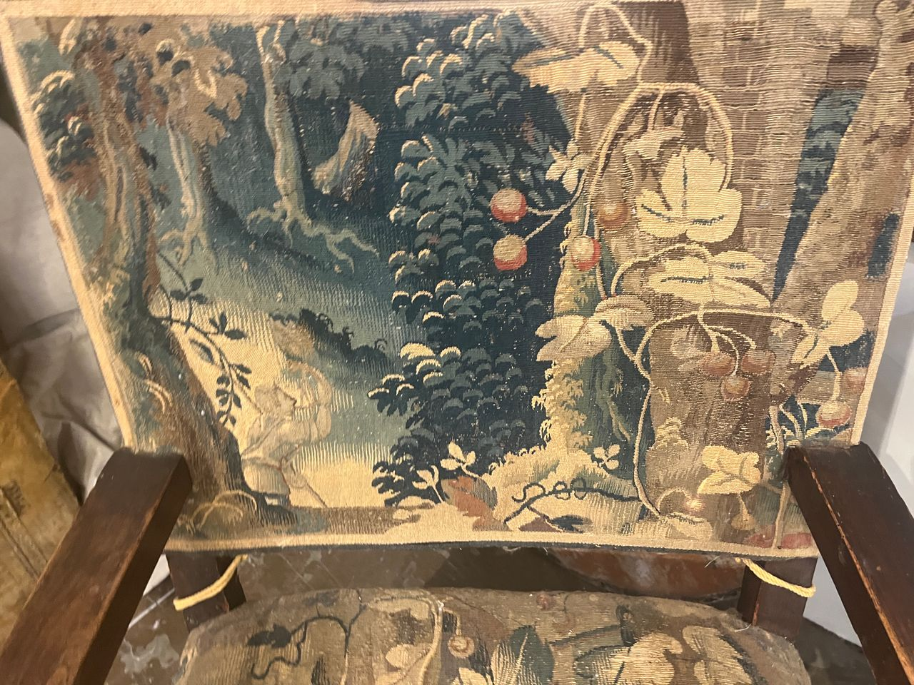 18th Century Carved and Gilt Eared Armchair