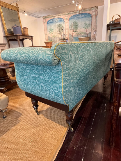 English Regency Faux Grained Sofa
