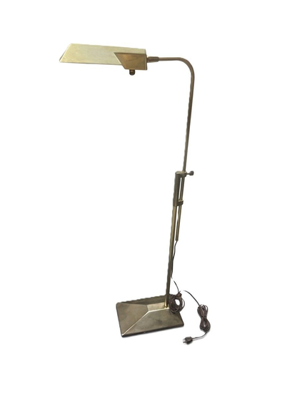Stiffel Brass Swing Arm Adjustable Floor Lamp (3 available)