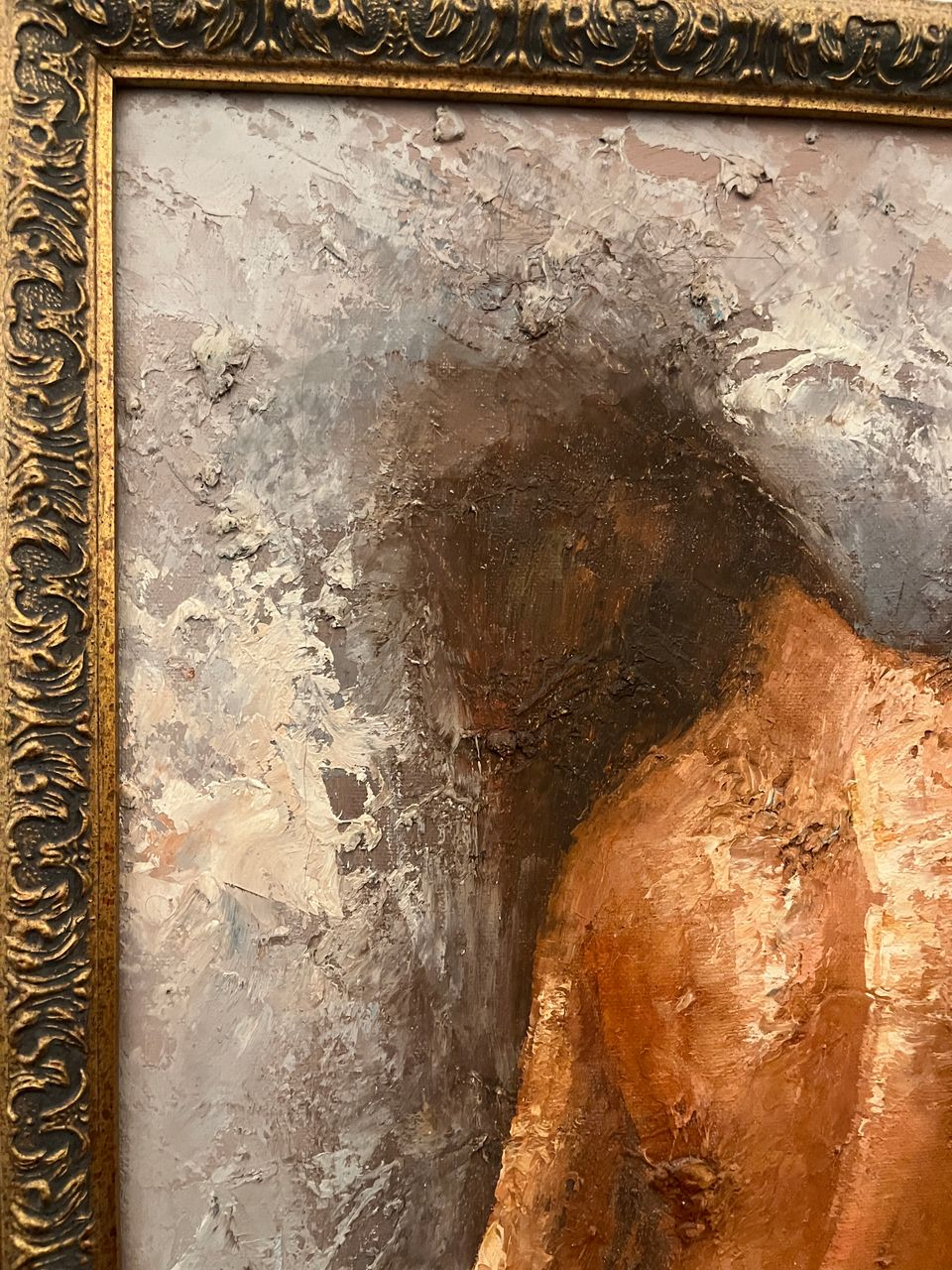 Edward Barton Oil on Canvas Seated Woman