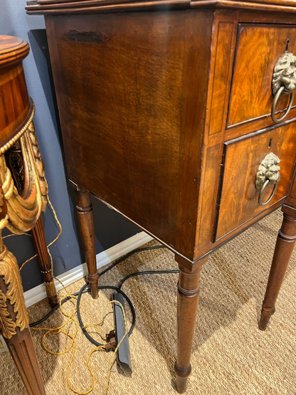 19th Century Mahogany English Sideboard with Lions head Pulls