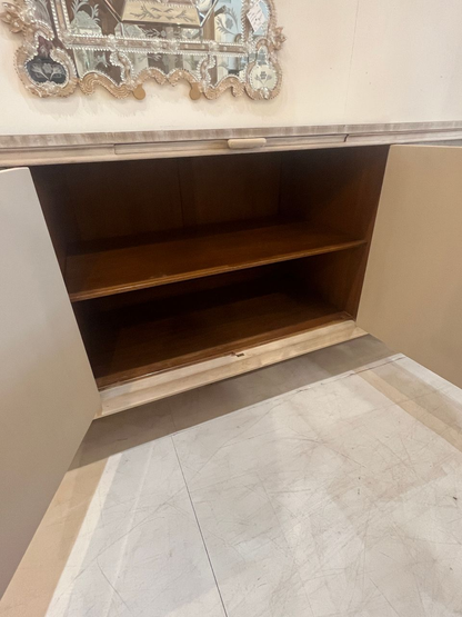 Antique Danish Bleached Buffet Sideboard