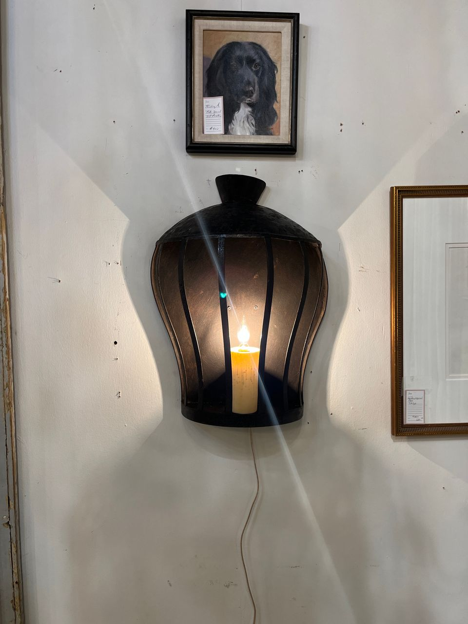 Antique Hand Forged Wrought Iron Sconces