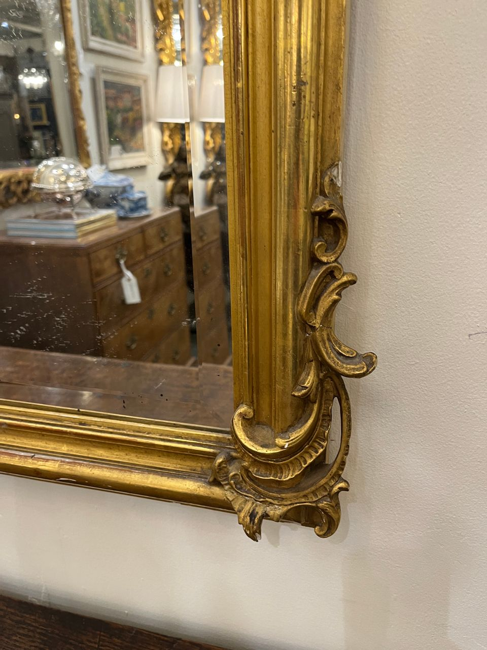 19th Century Gold Gilt French Mirror