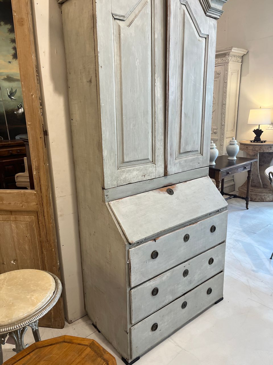 19th Century Swedish Rococo Style Secretaire