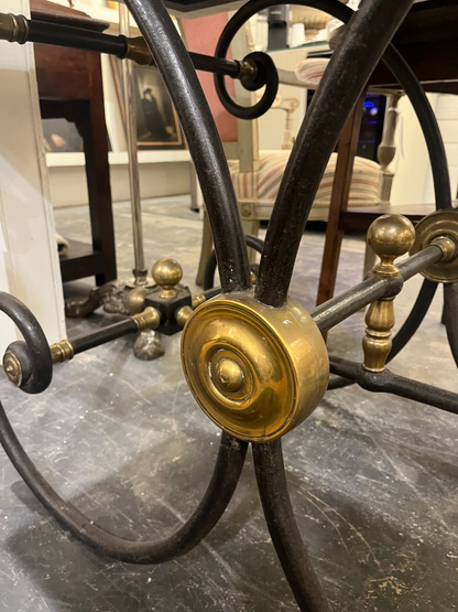 French Patisserie Table with Marble Top