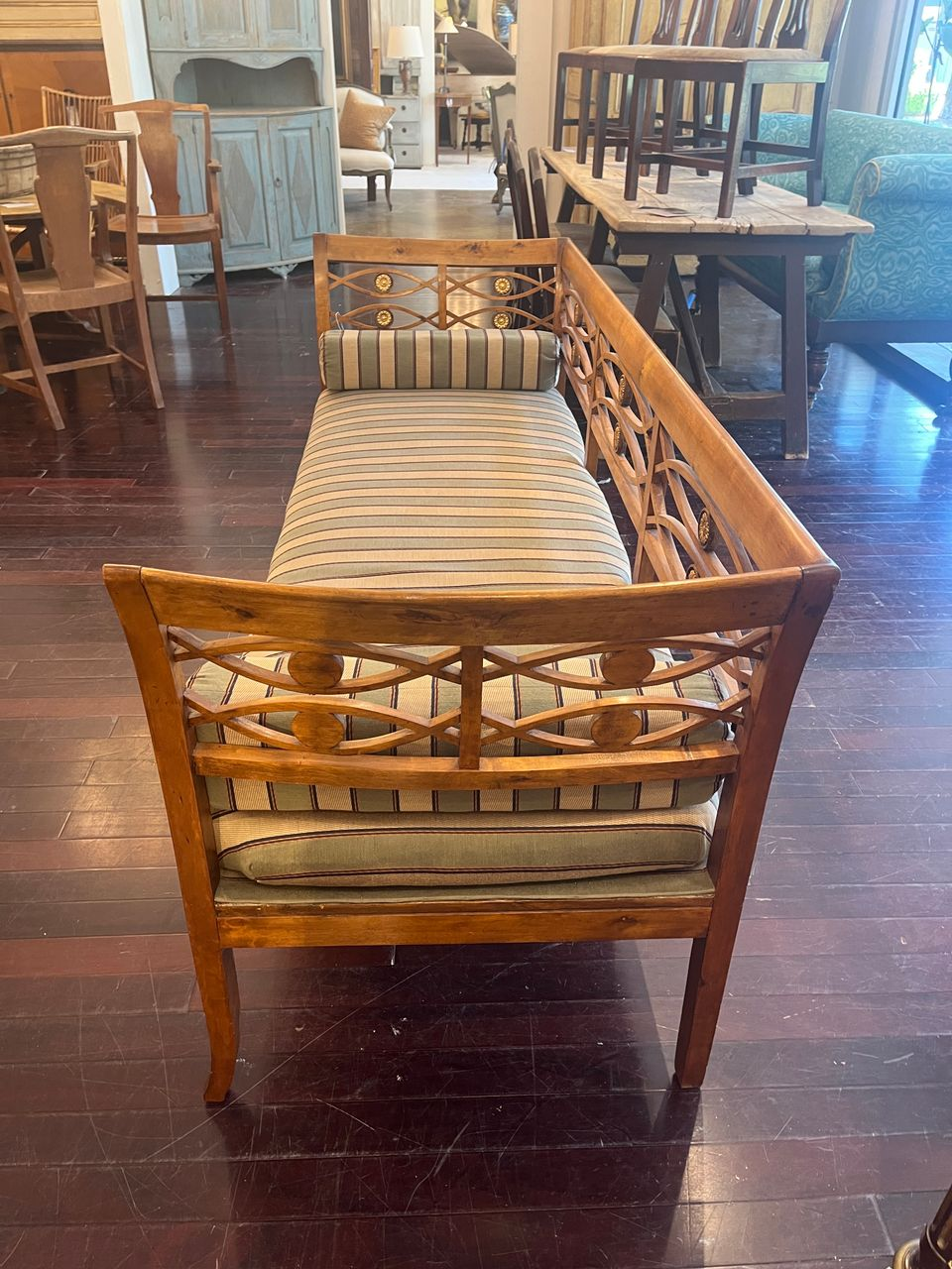 Swedish Gustavian Birch Settee