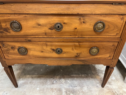 Vintage French Walnut Secretary Desk