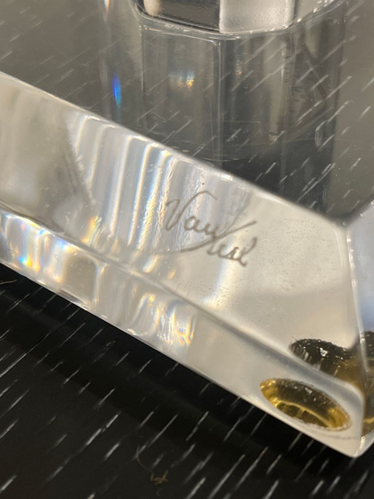 Fabulous Signed Van Teal Lucite Table Lamp