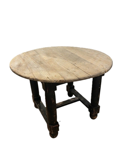Antique English Round Occasional Table