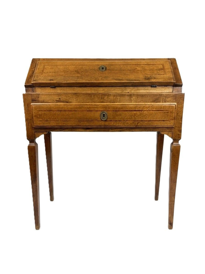 19trh Century Italian Slant Front Bureau