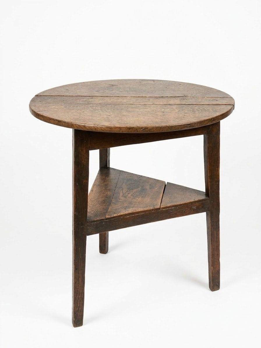 18th Century English Oak Cricket Table