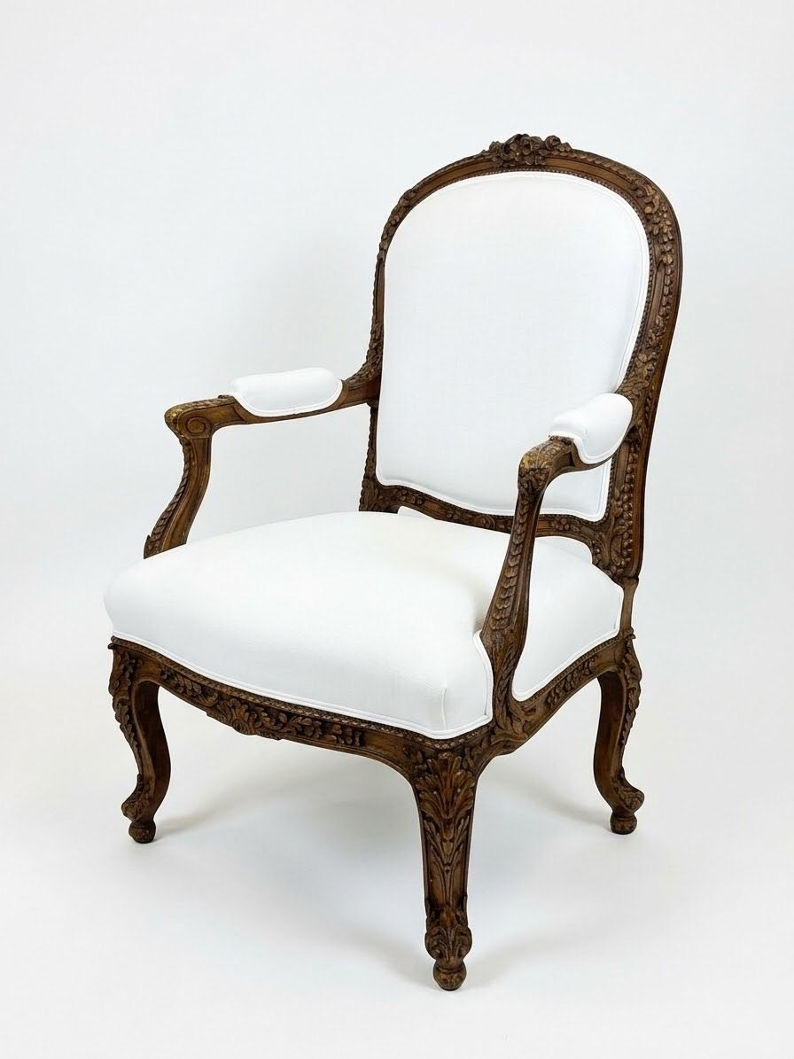 Louis XV style Fauteuil Armchair