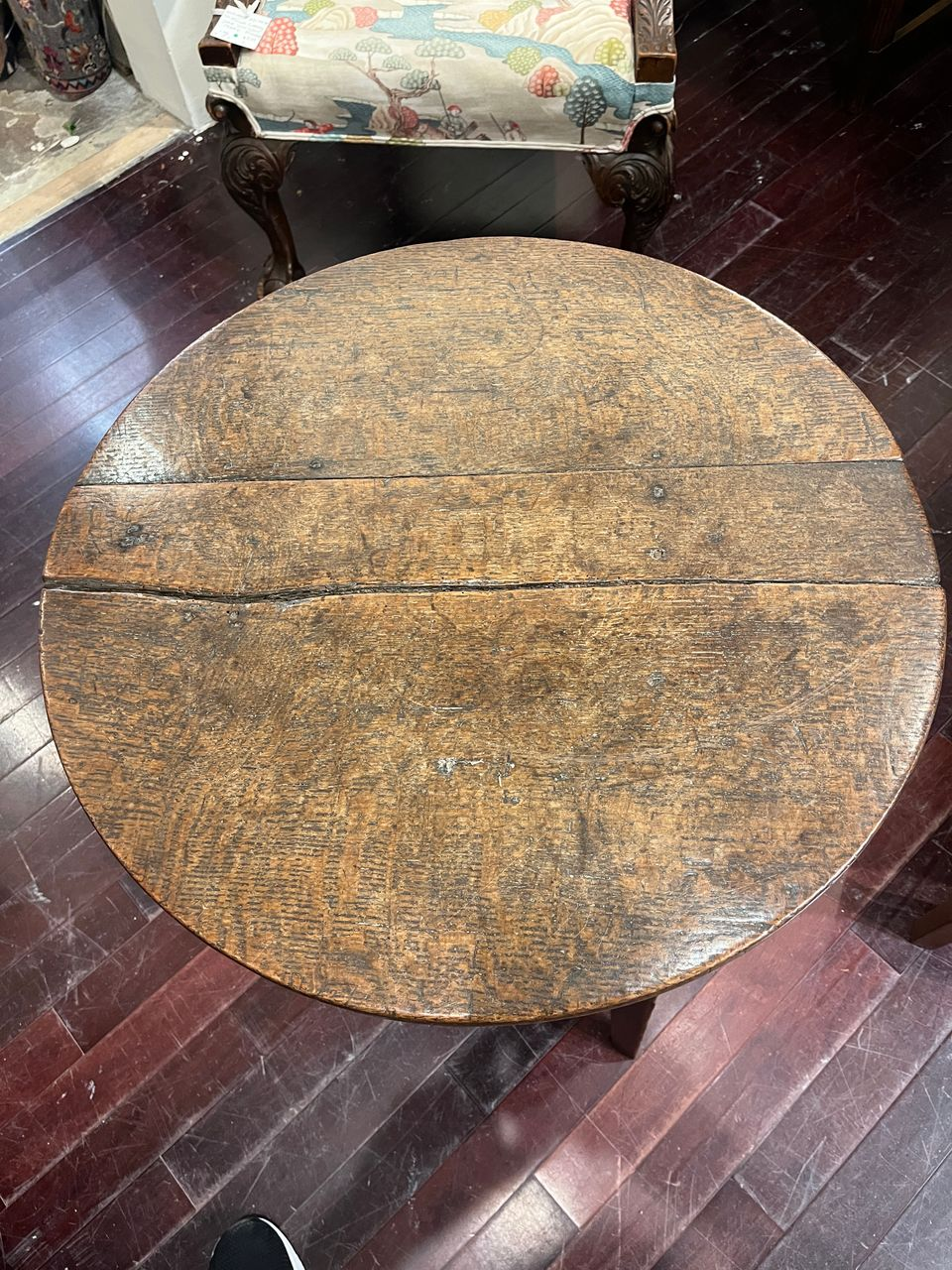 18th Century English Oak Cricket Table