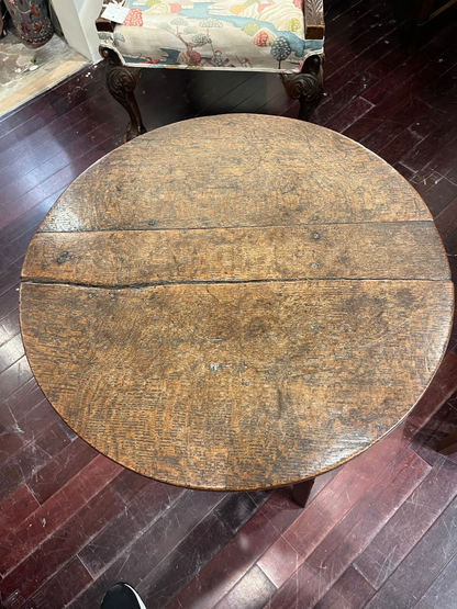 18th Century English Oak Cricket Table