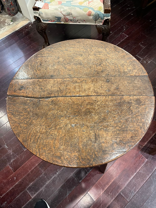 18th Century English Oak Cricket Table
