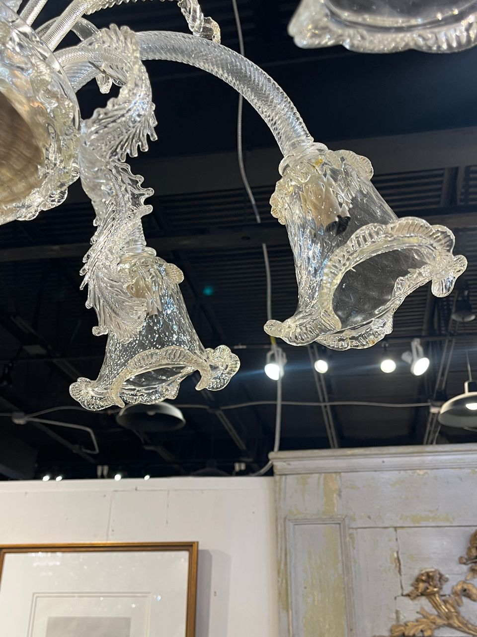 Vintage Italian Venetian Murano Chandelier