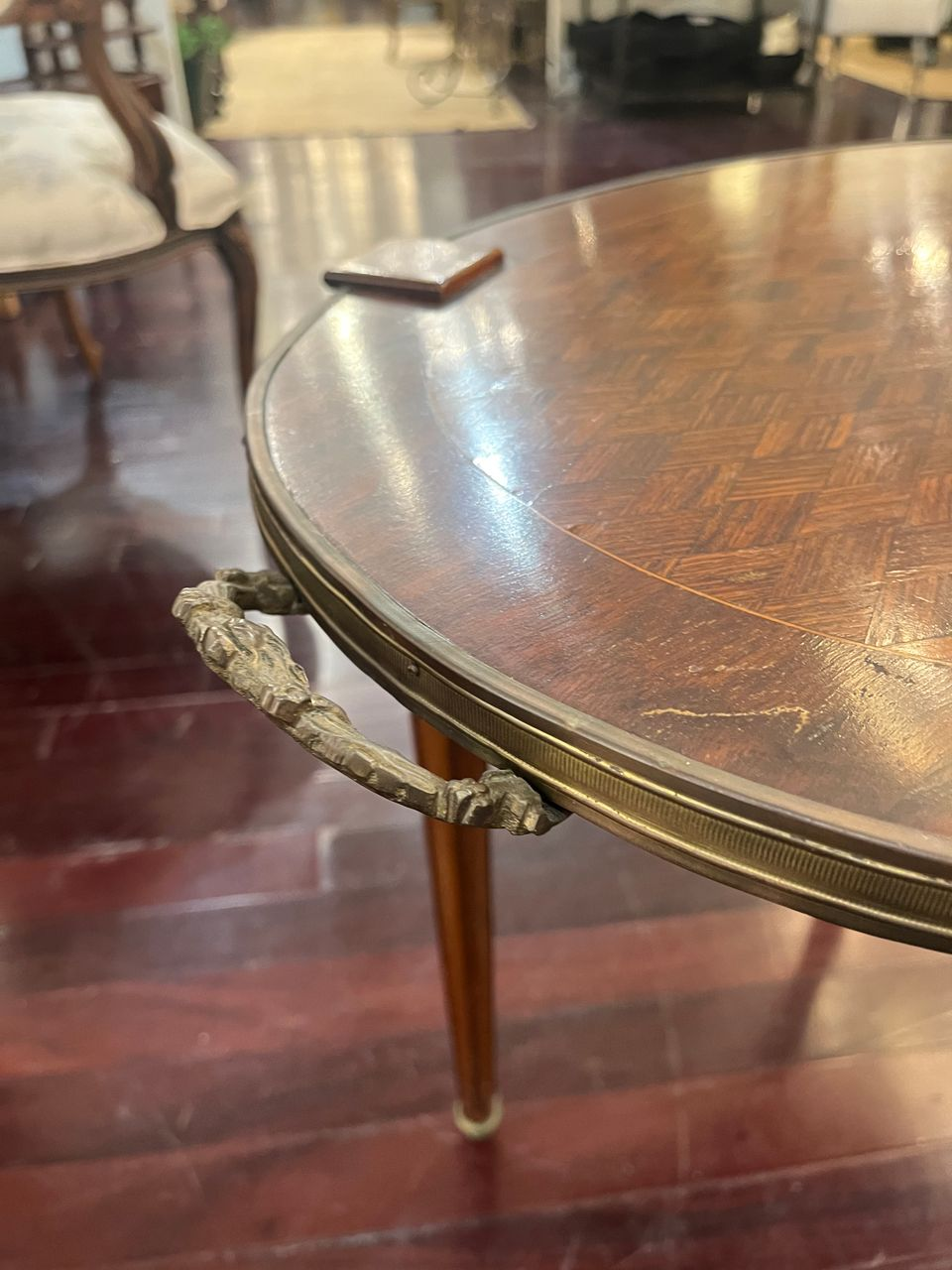 Louis XVI style Oval Side Table